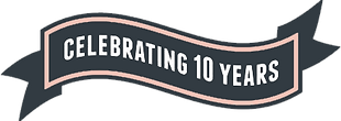 Celebrating 10 years banner