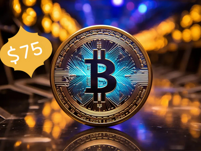 Get $75 in #Bitcoin!