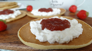 Pannenkoeken met jam