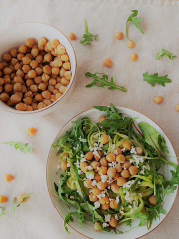 Courgette met kikkererwten