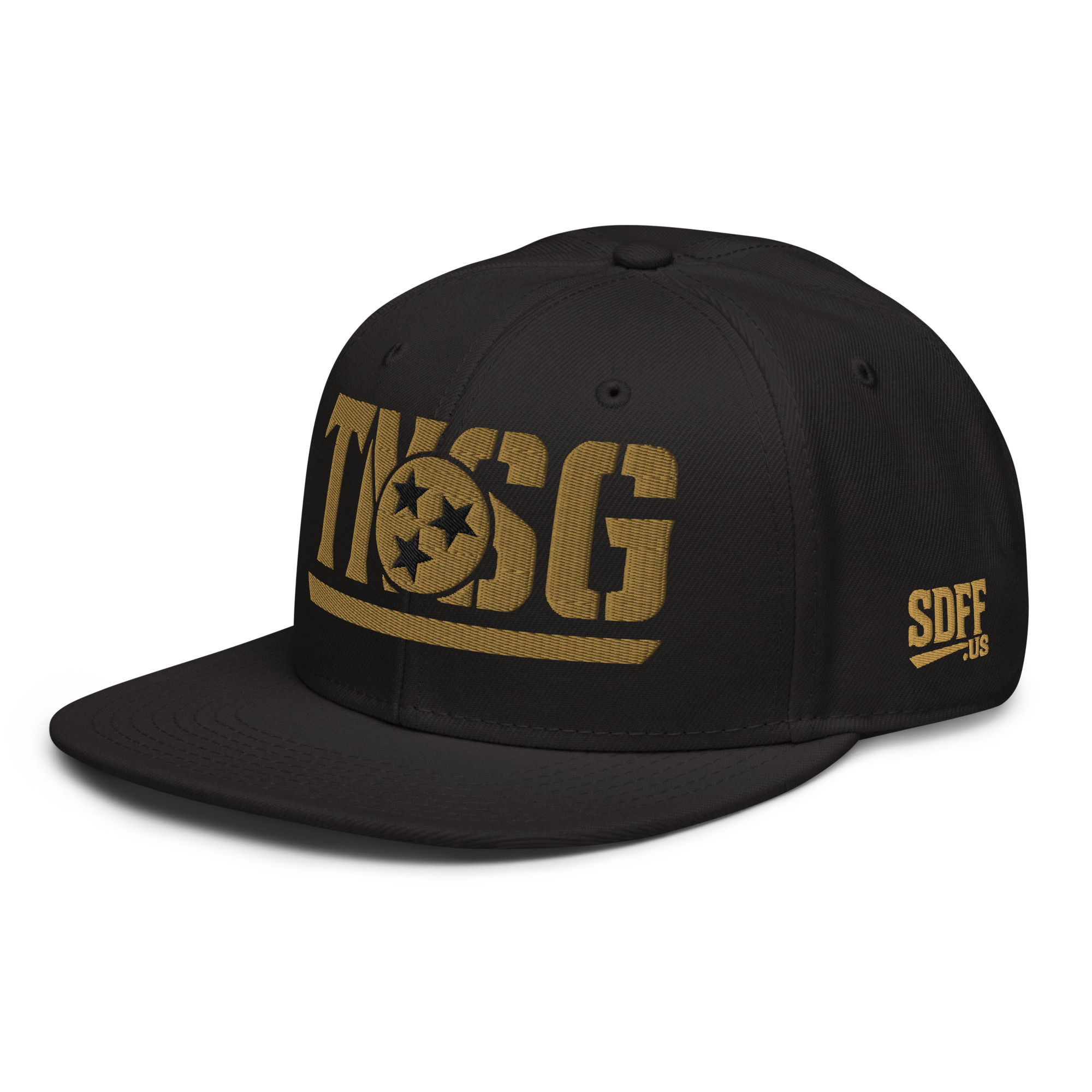 TNSG Sport Snapback Hat Gold Edition