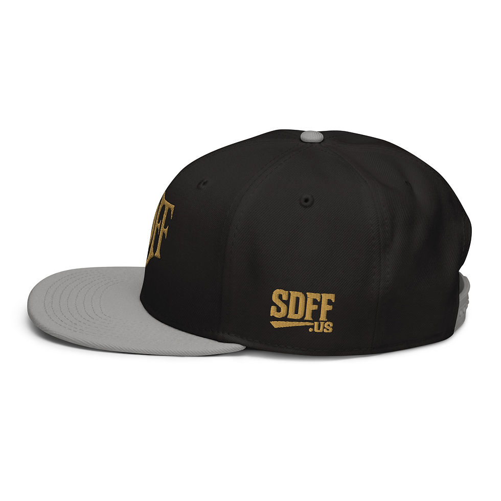 Thumbnail: SDFF Sport Snapback Hat Gold Edition