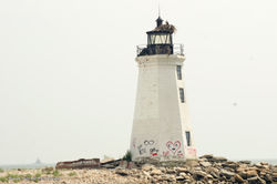 Fayerweather Light with Osprey