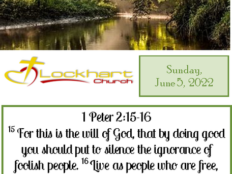 Sunday, June 5, 2022 Bulletin