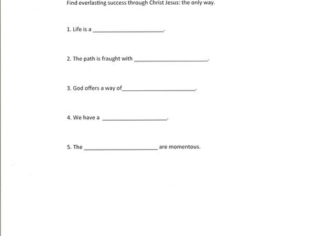 Sunday Sermon Notes 12/7/25