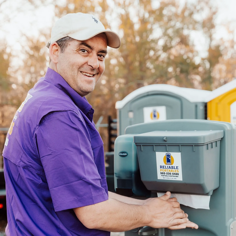 Blake Hebert, Owner of Reliable Portables