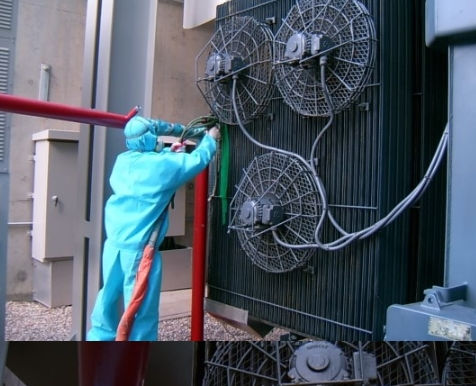 폴리우레아 시공사례: 울진 원자력 발전소 부분 보수(Repair coating for power plant with polyurea)