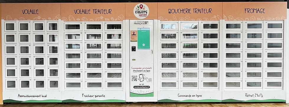 Vue des casiers ligériens