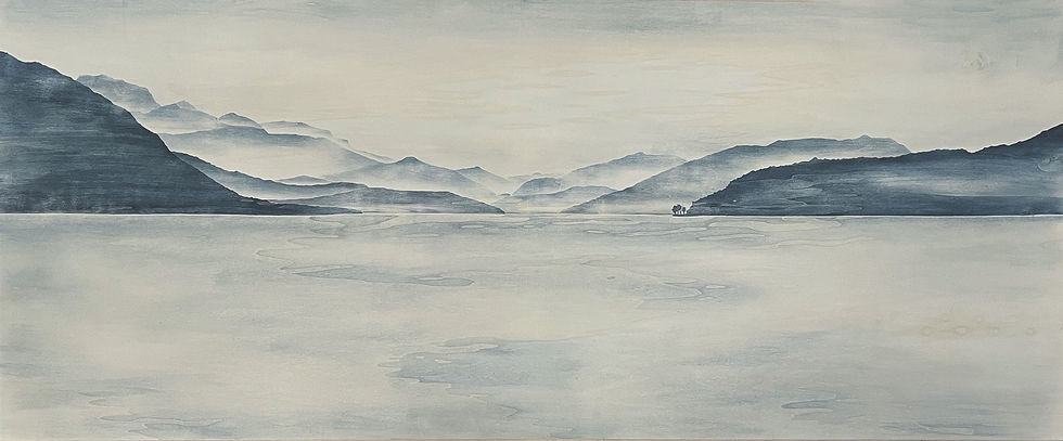 Grand Lac Annecy - 222x91 cm