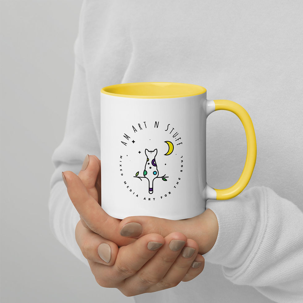 Thumbnail: AM ART n STUFF 'Art Kitty' Logo Mug