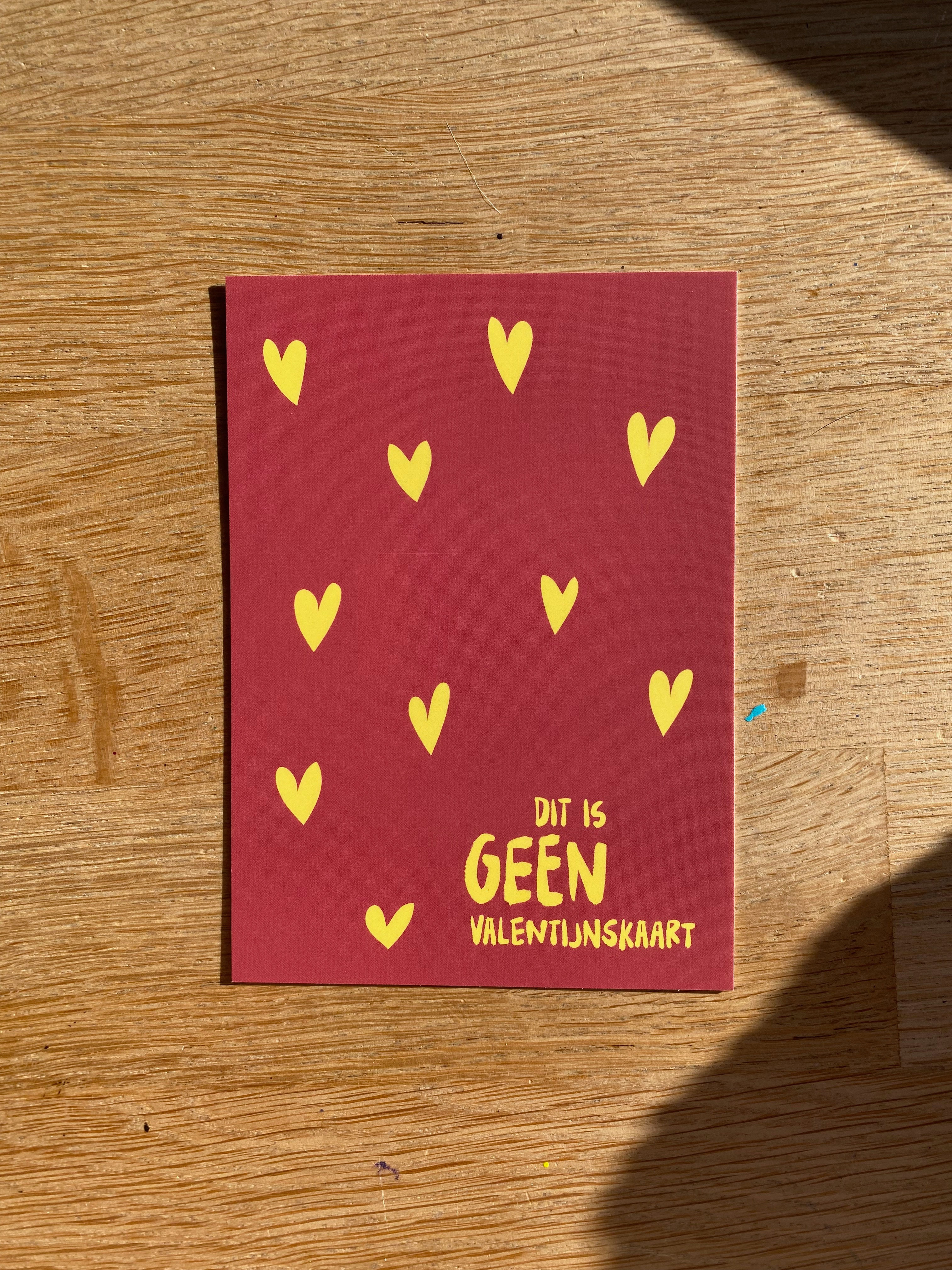 Dit is GEEN valentijnskaart