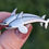 Thumbnail: Vintage Silver Georg Jensen Double Leaping Dolphin Brooch