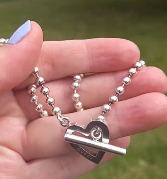 Thumbnail: Vintage Gucci Silver Boule Necklace 