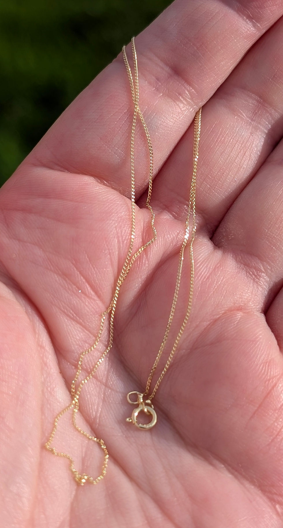 Thumbnail: Fine Diamond Cut Curb Chain Necklace in yellow gold