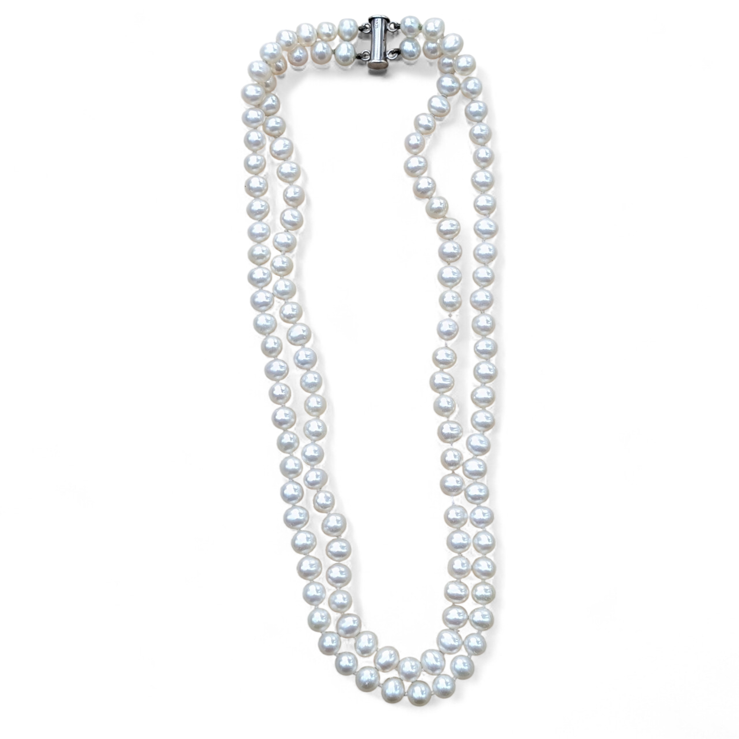 Vintage Two Strand Cultured pearl Necklace