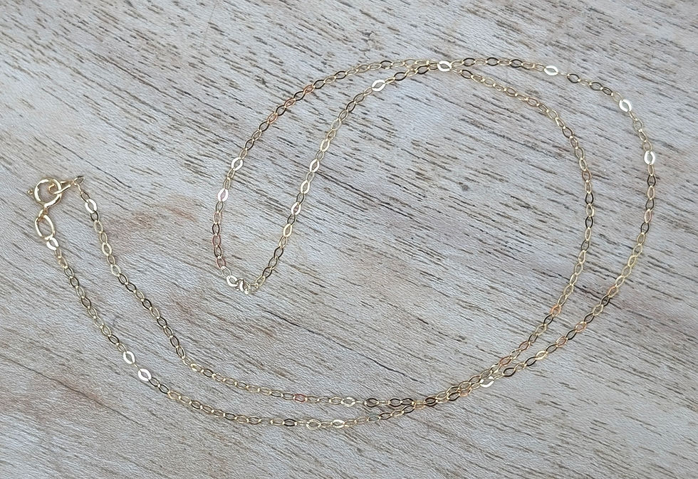 Thumbnail: Vintage Gold Trace Chain Necklace