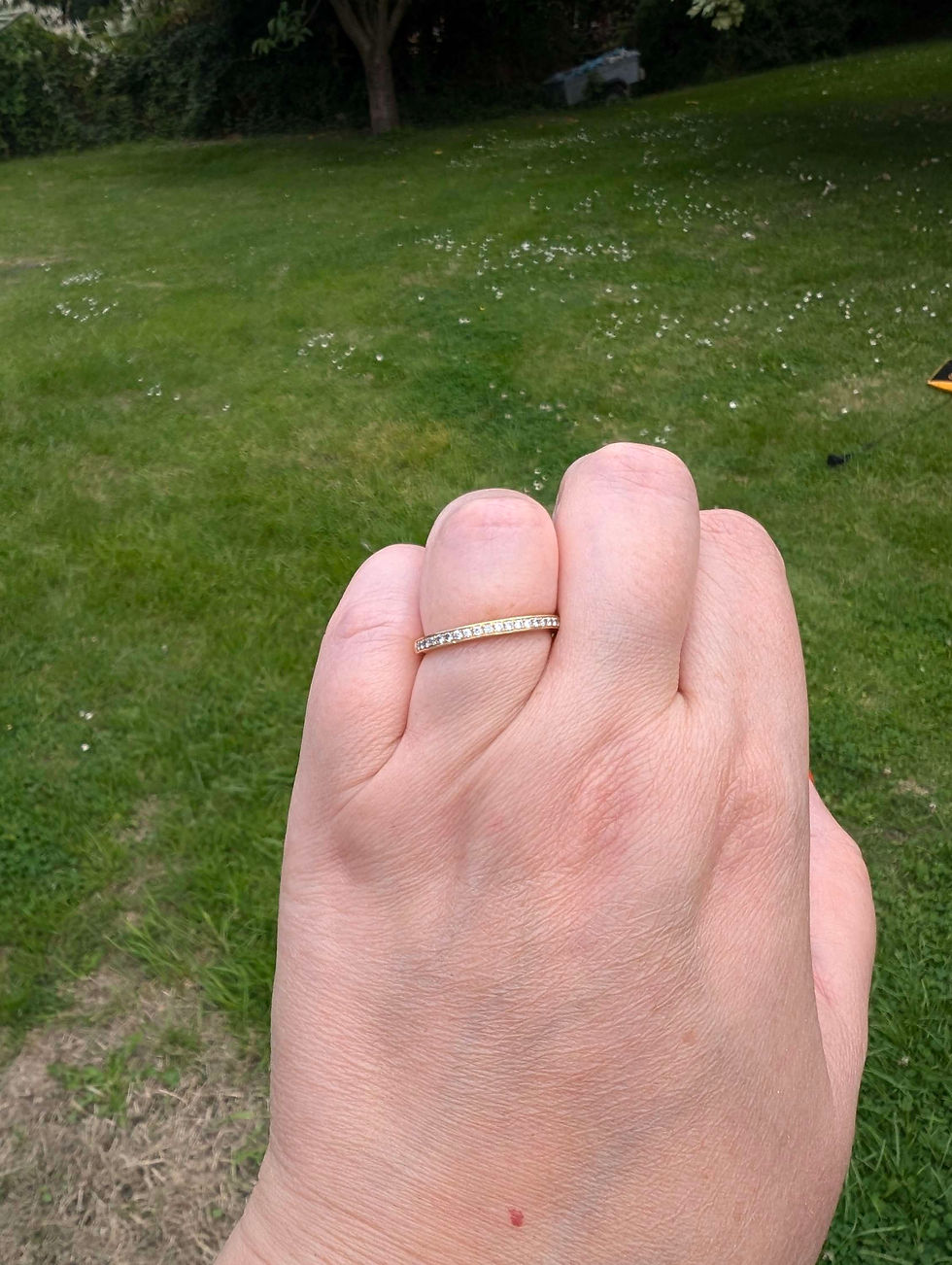 Thumbnail: Vintage 18ct Gold & Diamond Half Eternity Ring