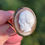 Thumbnail: antique victorian shell cameo ring in yellow gold the carving depicts the profile of a older man