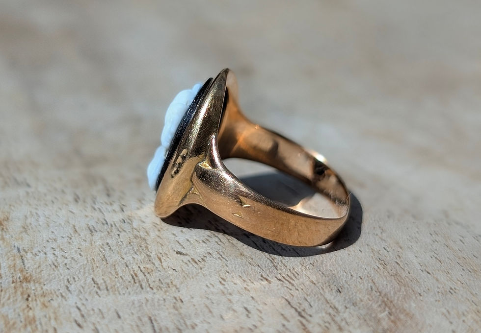 Thumbnail: Antique Sardonyx Cameo Ring