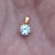 Thumbnail: Vintage 9ct Yellow Gold & CZ Pendant
