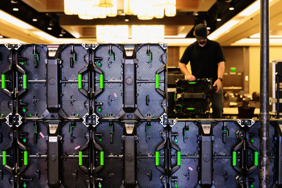 LED Video Wall setup
