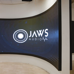 Custom Curved LED Wall Installation — Thunderbird Pools Showroom (AZ)