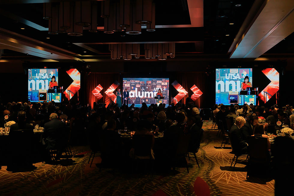 UTSA Gala 2025 Stage Design and Setup by JAWS Audio