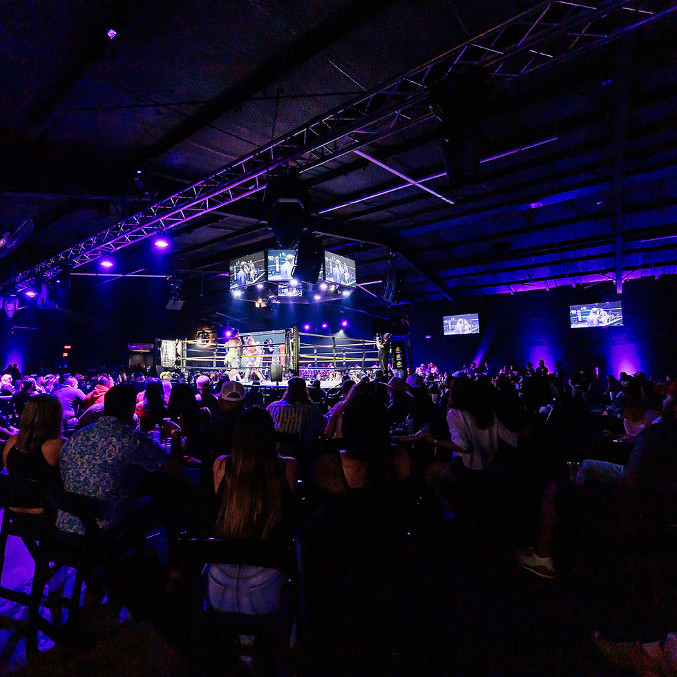 LED video wall and TV displays at boxing match in San Antonio