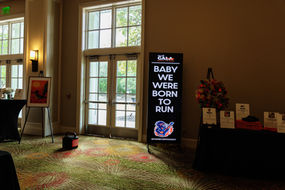 LED banners for brand communication at gala event