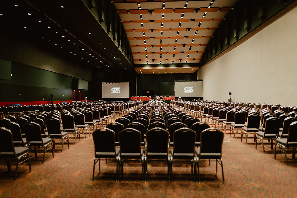 Projector Screen setup for conference