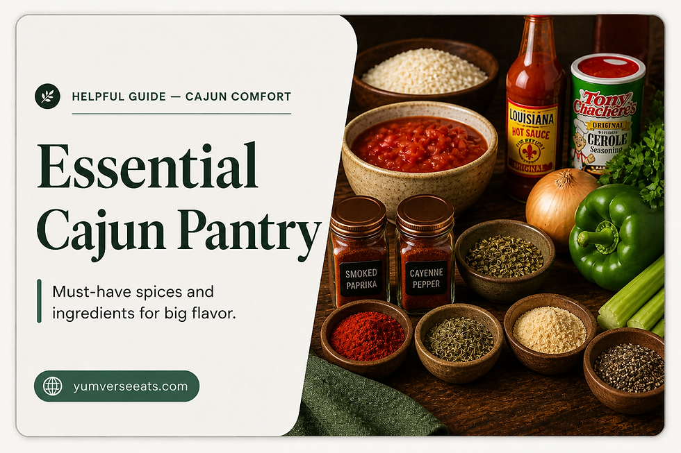 Essential Cajun Pantry | YumVerseEats