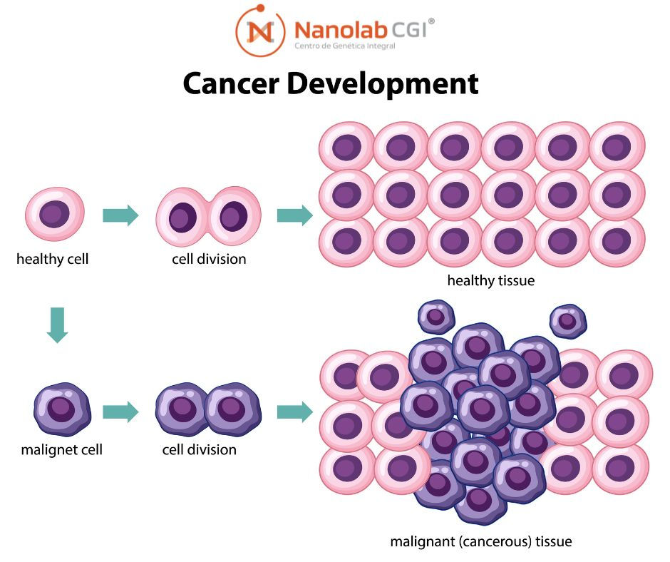 Diferencia entre células sanas y células cancerosas