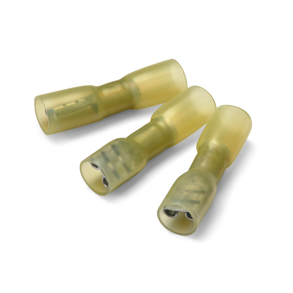 6.3 x 0.8mm Yellow HS FI F Push-On Terminal - Pack of 100