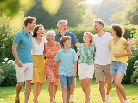 a family of 8 people