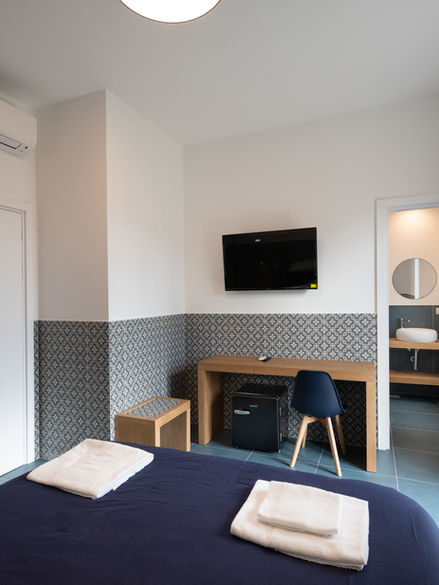 Camere arredate di design a Il Rubino Suites, Bed & Breakfast a Salerno