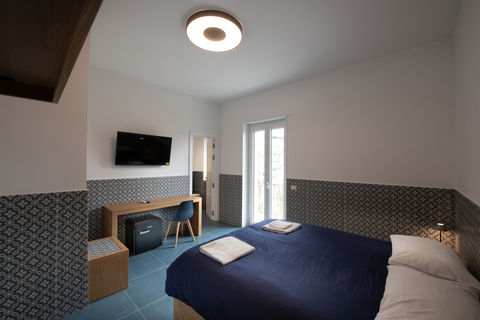 Camere arredate di design a Il Rubino Suites, Bed & Breakfast a Salerno