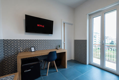 Camere arredate di design a Il Rubino Suites, Bed & Breakfast a Salerno