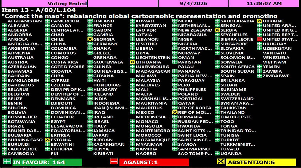 UN Backs Fairer World Maps in Landmark Vote to Restore Africa’s True Scale
