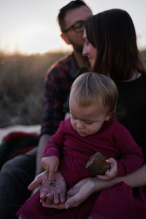 Evening light family photo Rockhampton paddock