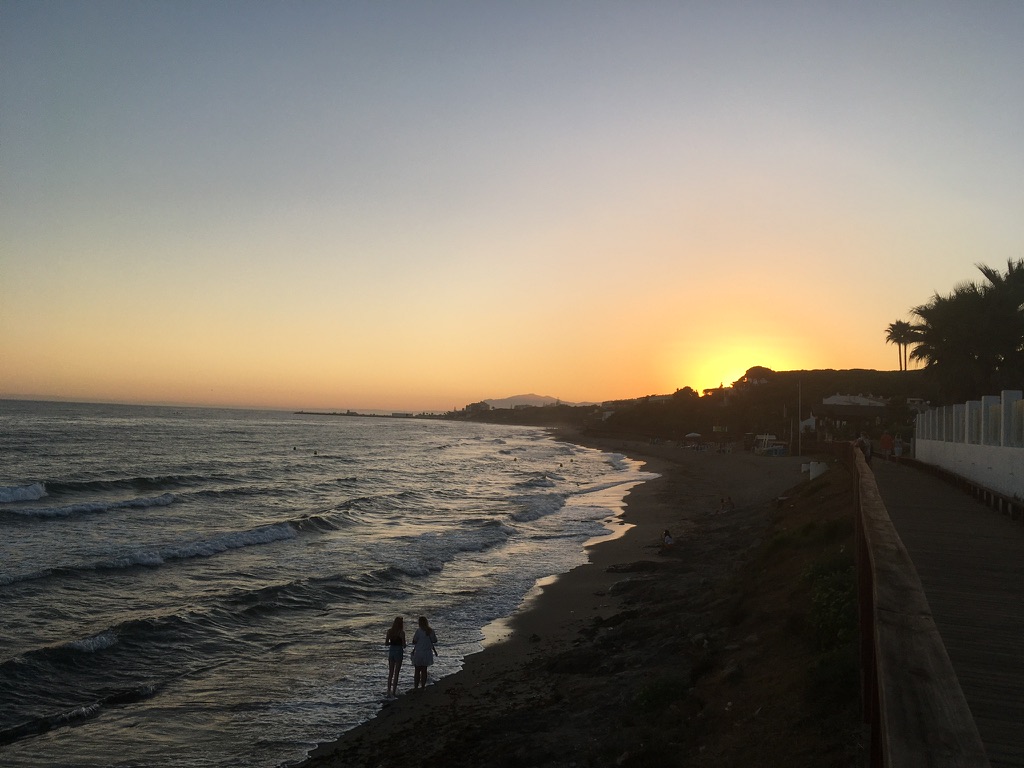 Sunset over the Costa del Sol