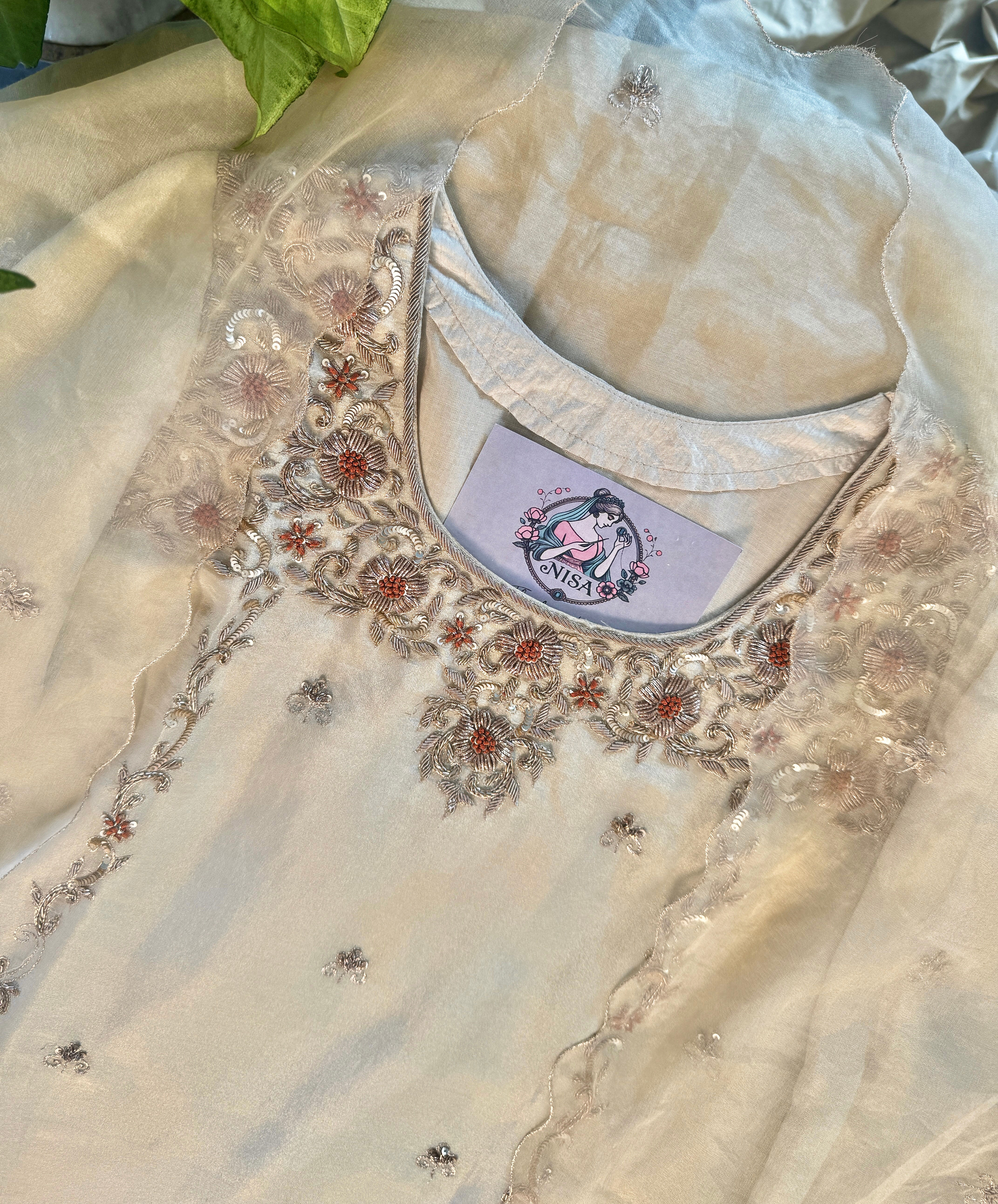 Alisha Pure Zardozi set