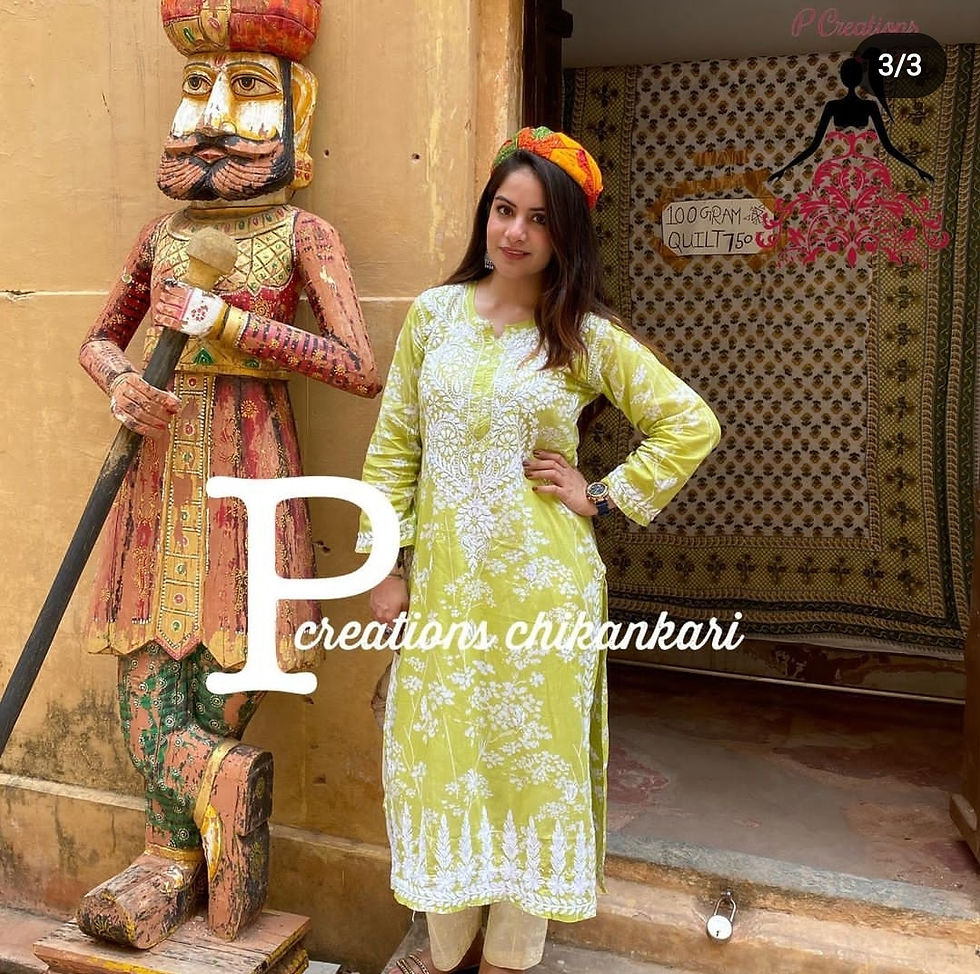 Thumbnail: Mulmul chikan kurta 