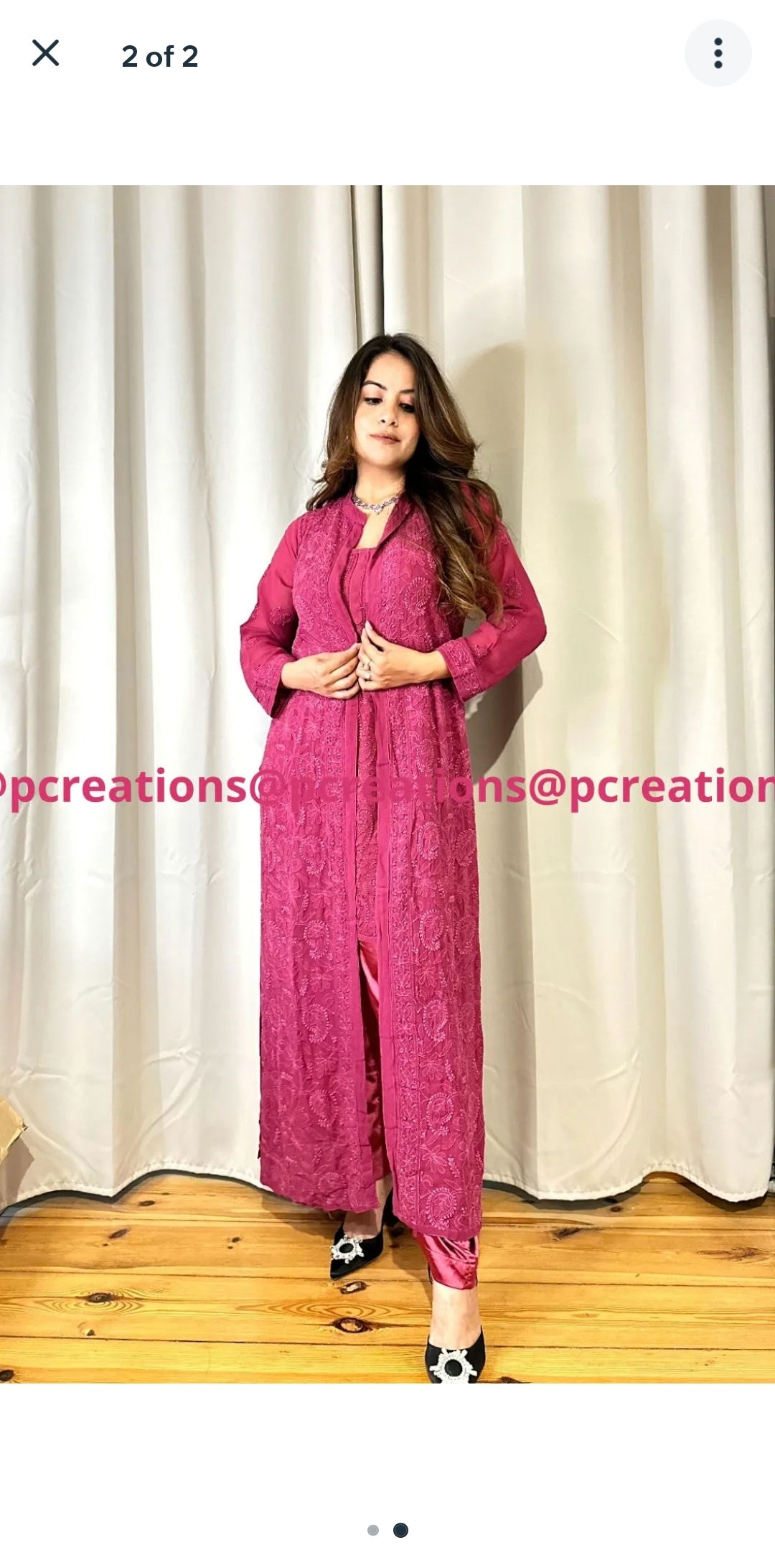 Kulsum altaf Chikankari shrug 