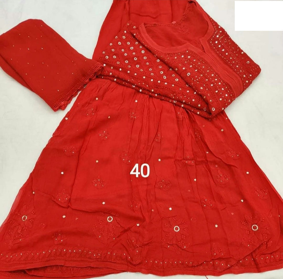 Thumbnail: Pure Muqaish chikankari set 
