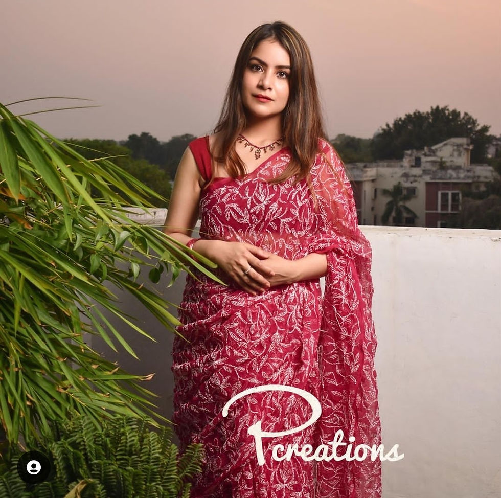 Thumbnail: Tepchi chikankari saree 