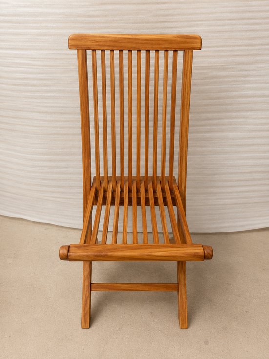 Solid wood dining chair handcrafted for hotels and restaurants.