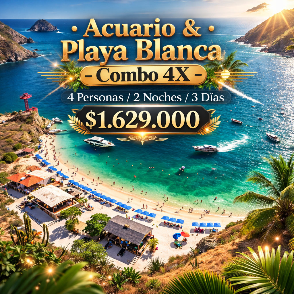 Acuario & Playa blanca Combo 4