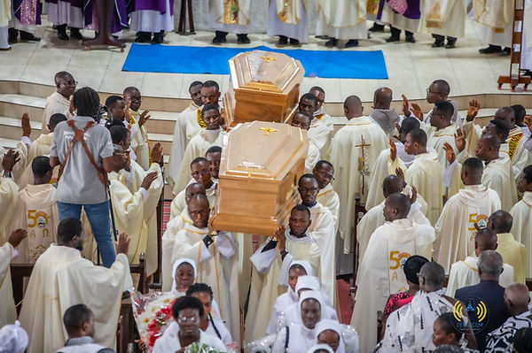 Frs. Englishe and Ebuley Afful laid to rest