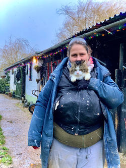Sarah at the Northcote Heavy Horse Centre
