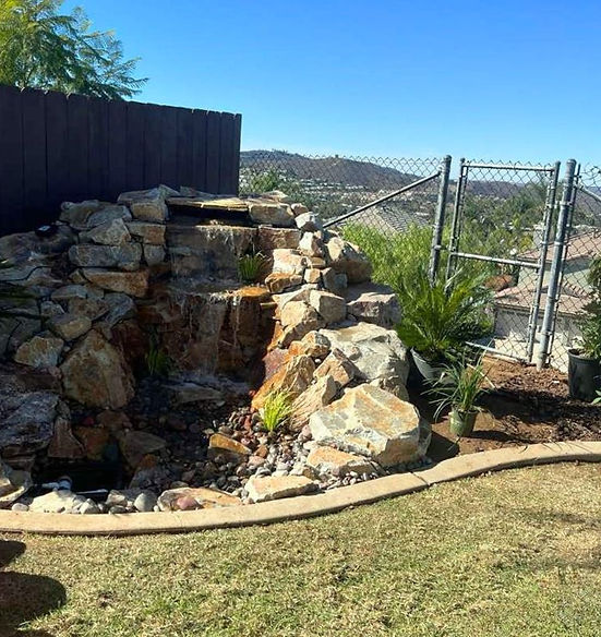Project Nava Custom Boulder Waterfall & Water Feature